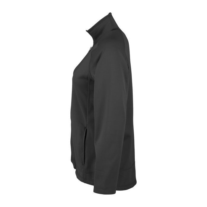 Women's Brushed Back Micro-Fleece Full-Zip Jacket - Dark Grey,XSM