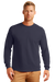 Gildan® Ultra Cotton® Adult Long Sleeve T-Shirt - Navy,LG