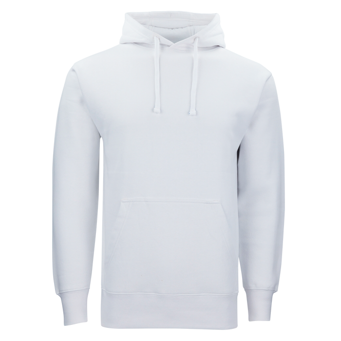 Ultra Soft Fleece Hoodie - White,LG