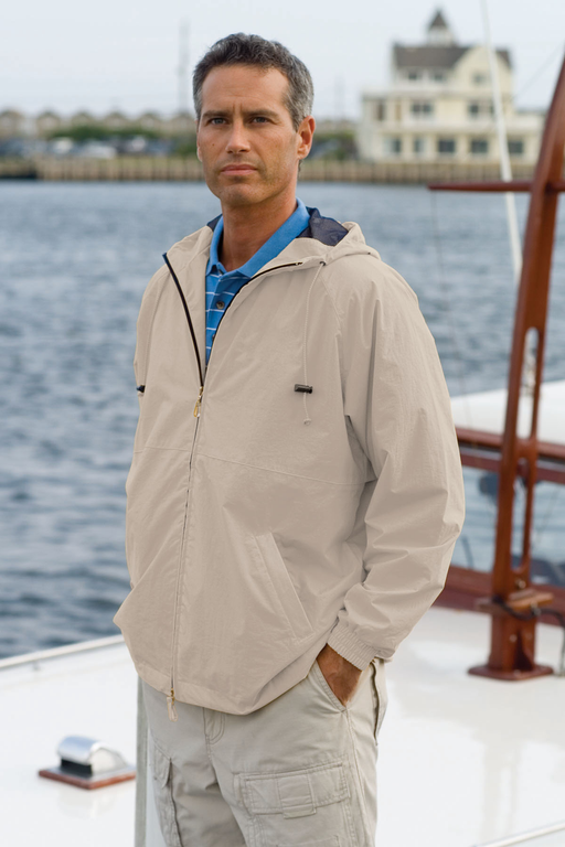 Nylon Deck Jacket - Putty/Navy Lining,3XLG