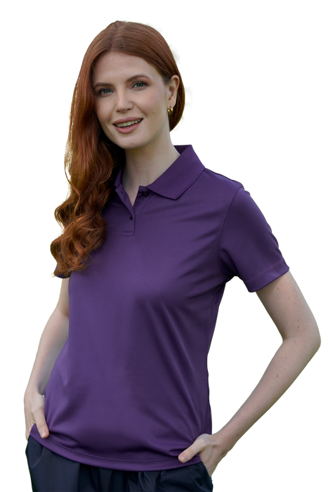 Women's Vansport Omega Solid Mesh Tech Polo