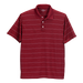 Vansport Two Color Textured Stripe Polo - Sport Red,LG