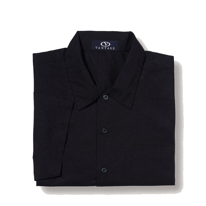 Mini-Box Polynosic Camp Shirt - Black,LG
