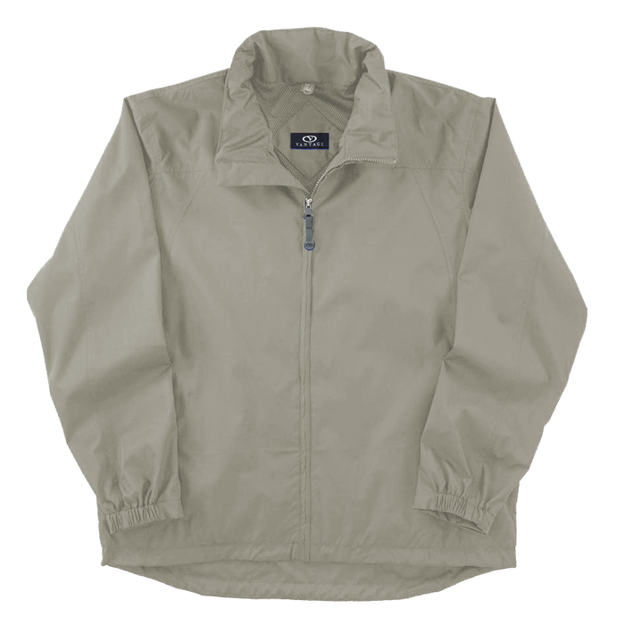 Lightweight Packable Rain Jacket - Light Khaki,SM