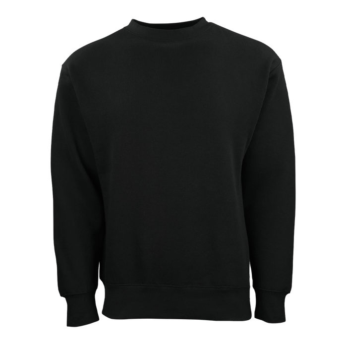 Ultra Soft Fleece Crewneck - Black,LG