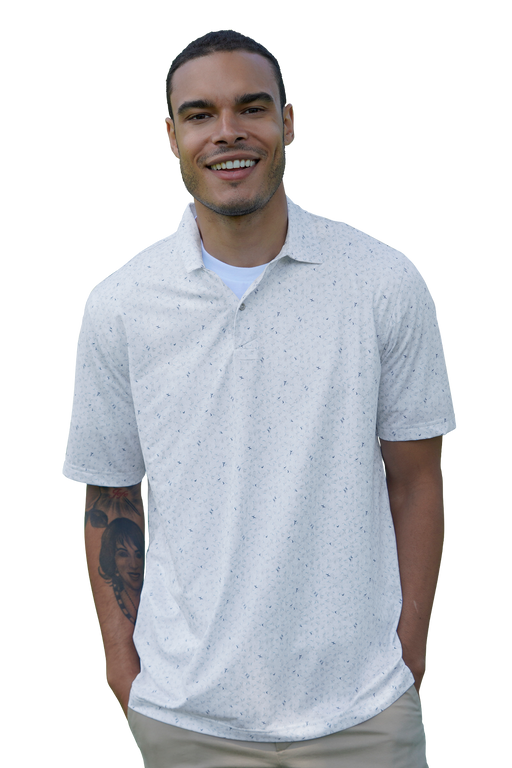 Scattered Shark Tail Polo
