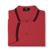 Vansport Waffle-Knit Polo - Red/Black,XSM