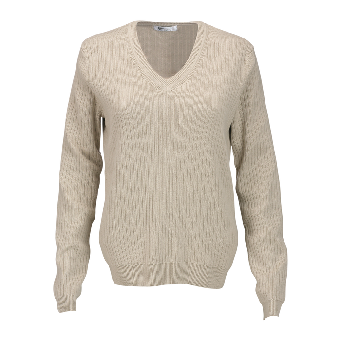 Women's V-Neck Drop-Needle Sweater