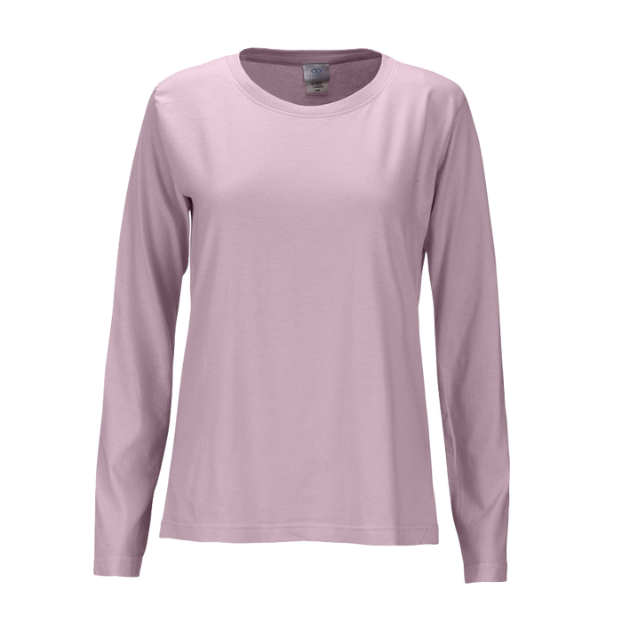 Women's Long Sleeve Scoop Neck T-Shirt - Pink,LG