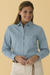 Women's Pima Cotton Twill Shirt - Storm Grey,SM