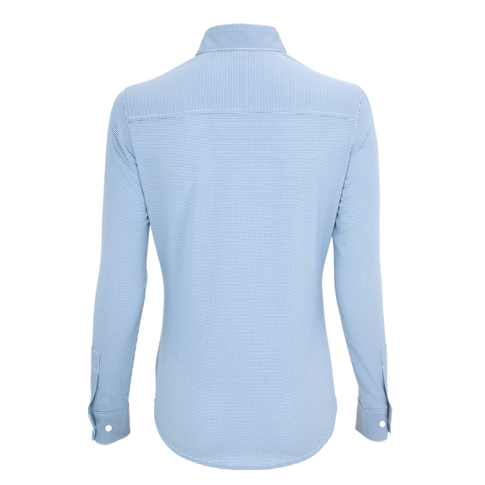 Women's Vansport Sandhill Dress Shirt - Light Blue/White,2XLG