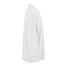 Long Sleeve Soft-Blend Double-Tuck Pique Polo - White,LG