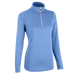 Women's Vansport Mélange 1/4-Zip Tech Pullover - Blue Heather With Grey,LG
