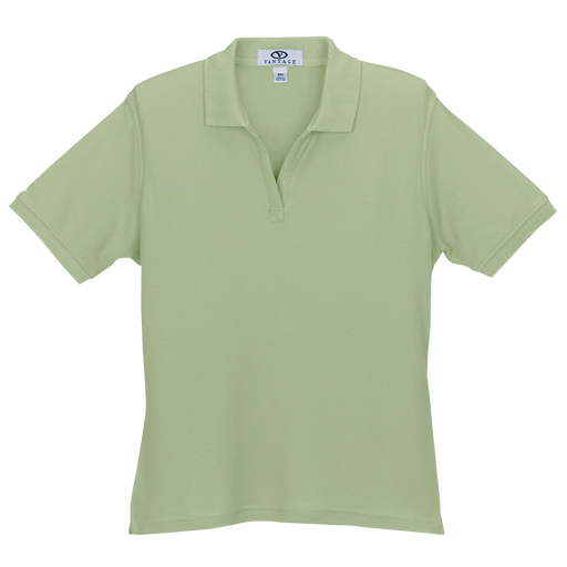 Women's Baby Pique Polo - Apple Green,LG