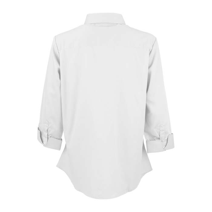 Women's Easy-Care Solid Textured Shirt - White,SM