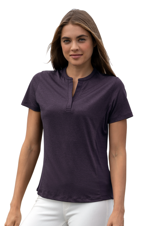 Women's Vansport Pro Horizon Henley - Deep Purple,XSM