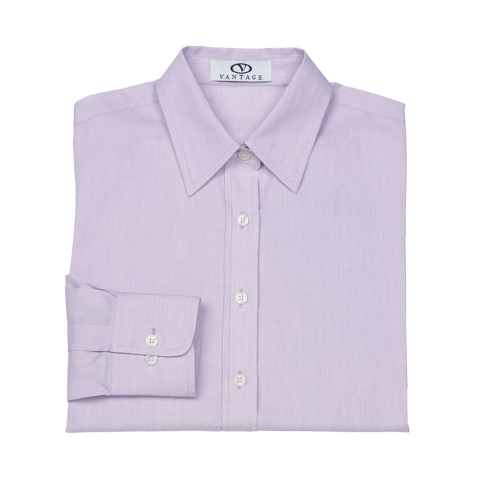 Women's Fashion End-on-End Button Down Shirt Women's Fashion End-on-End Button Down Shirt