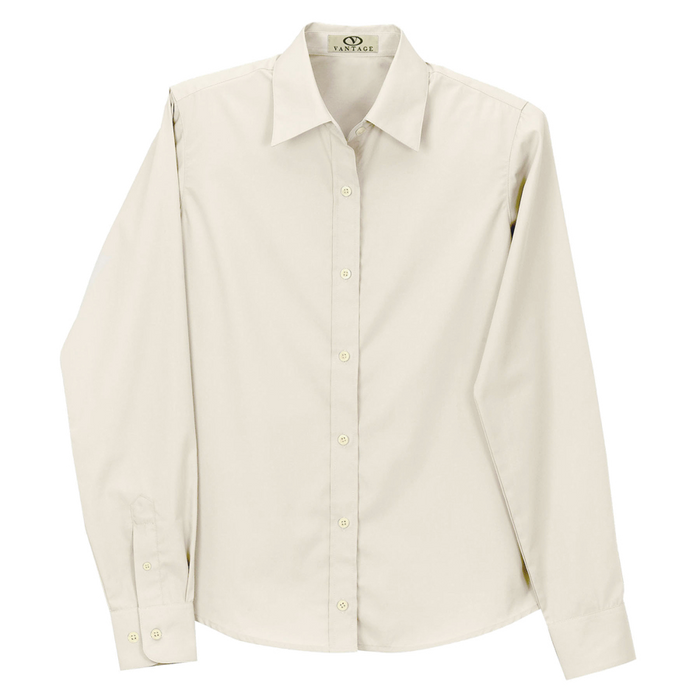 Women’s Organic Cotton Poplin Shirt - Organic Natural,LG