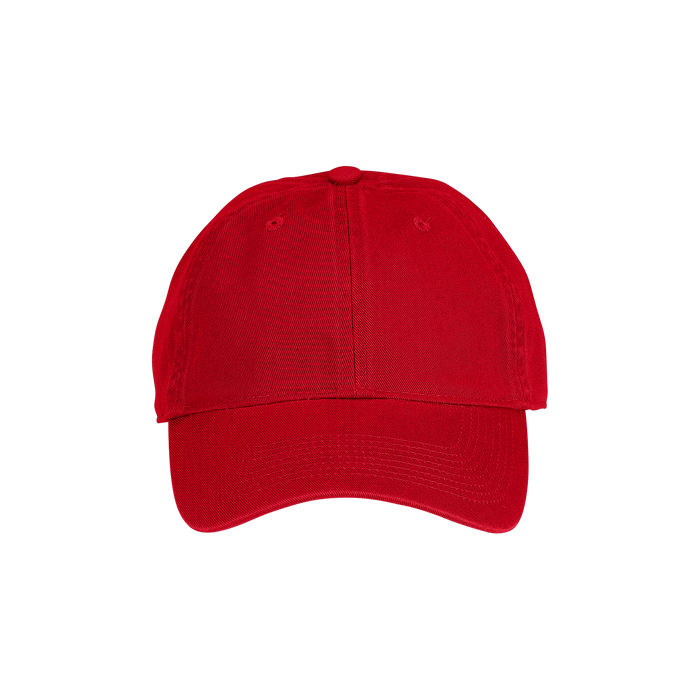 Clutch Bio-Washed Unconstructed Twill Cap - Red,QTY
