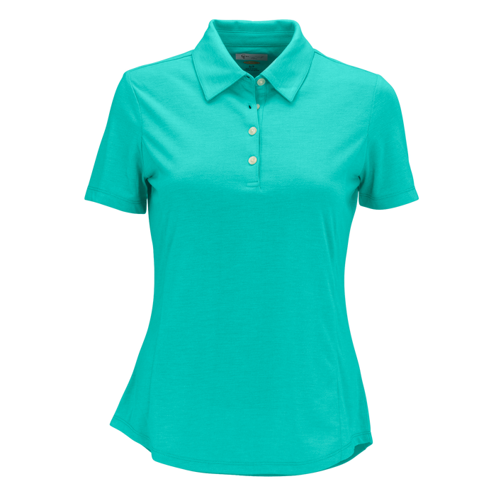 Women's Greg Norman Play Dry® Foreward Series Polo - Jade,3XLG