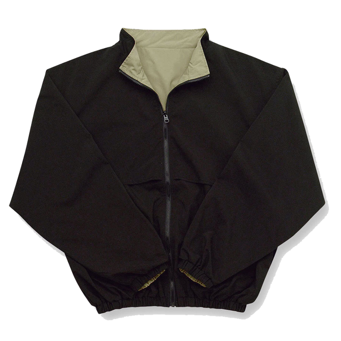 Reversible Golf Length Jacket - Black/Khaki,SM