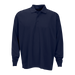 Vansport Omega Long Sleeve Solid Mesh Tech Polo - Navy,4XLG