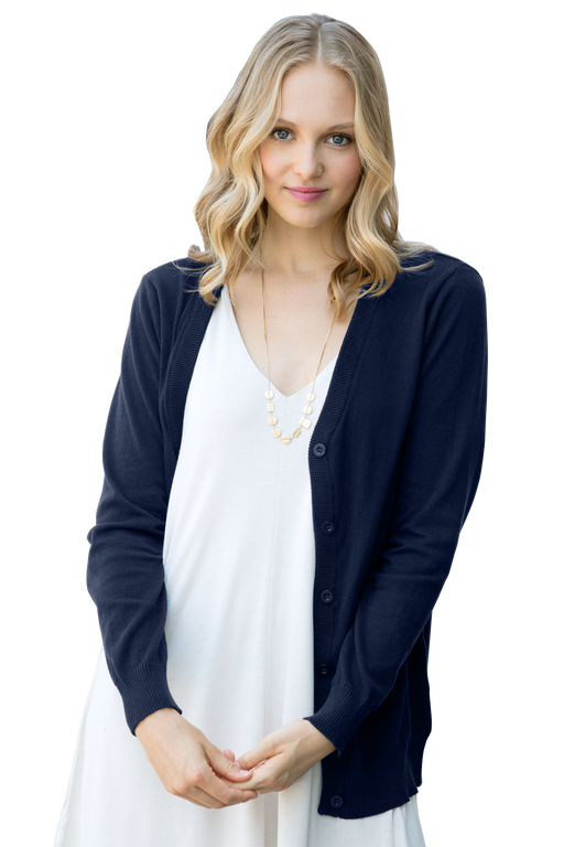 Women's Cardigan - Navy,LG