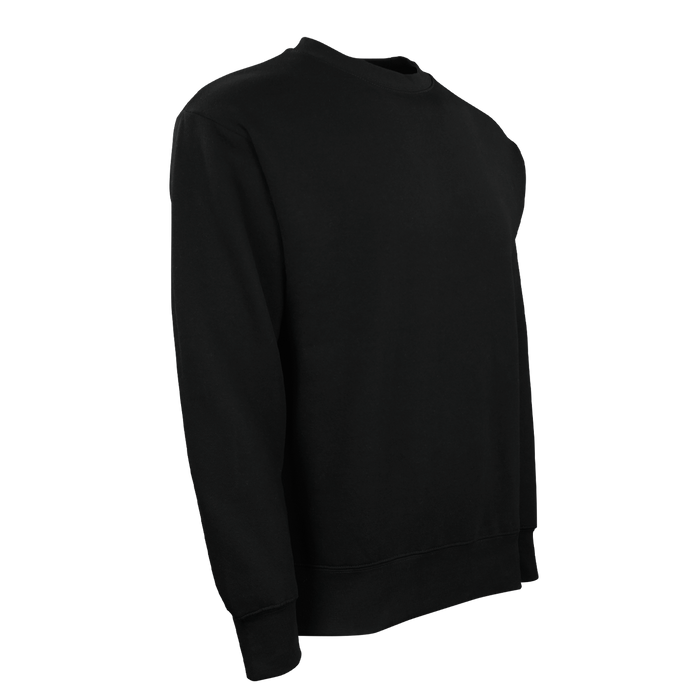 Ultra Soft Fleece Crewneck - Black,LG