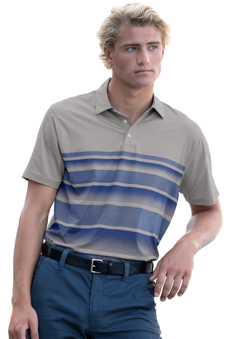 Vansport Pro Fade Stripe Polo - Royal,XLG
