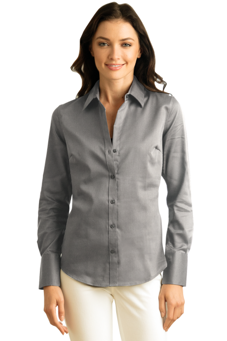 calvin klein womens dress shirts Women's Calvin Klein Non-Iron Dobby Long Sleeve Shirt