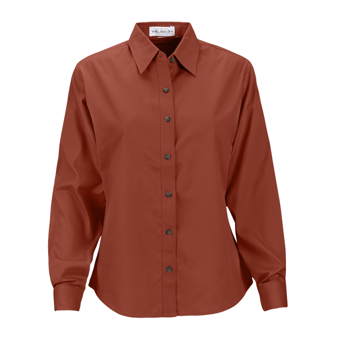 Women's Velocity Repel & Release Twill Shirt - Red,LG