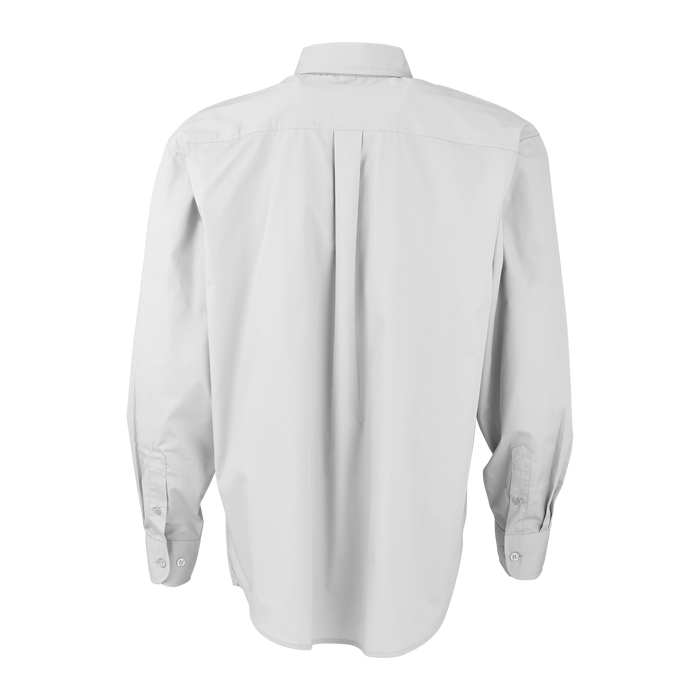 Blended Poplin Shirt - White,LG
