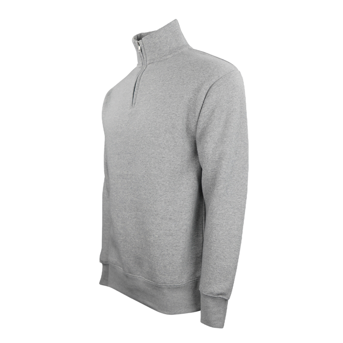 Ultra Soft Fleece 1/4 Zip - Grey Heather,XSM