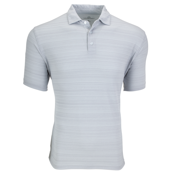 Vansport Strata Textured Polo - Silver,2XLG