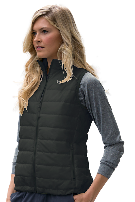 Women's Apex Compressible Quilted Vest - Black Onyx,LG