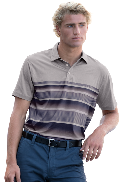 Vansport Pro Fade Stripe Polo - Navy,XLG