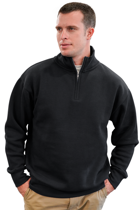 Ultra Soft Fleece 1/4 Zip - Black,LG