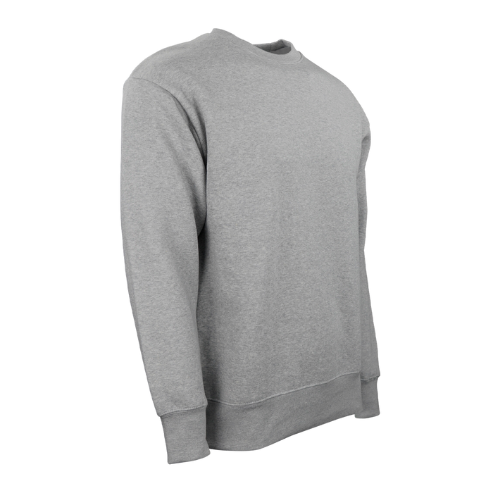 Ultra Soft Fleece Crewneck - Grey Heather,XSM