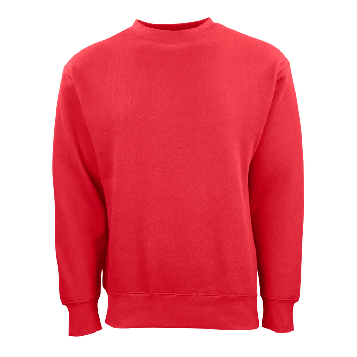 Ultra Soft Fleece Crewneck - Red,2XLG