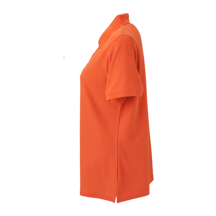 Women's Soft-Blend Double-Tuck Pique Polo - Orange,XSM