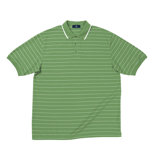 Vansport Double-Tuck Striped Pique - Golf Green,XLG