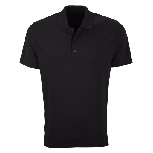 Vansport Omega Solid Mesh Tech Polo - Black,LG