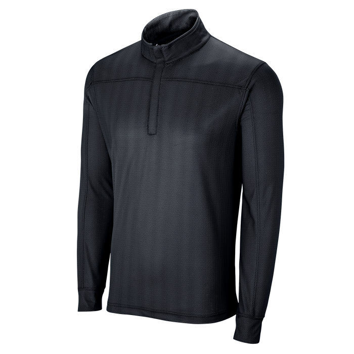 Vansport Pro Herringbone 1/4-Zip Pullover - Black,LG