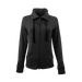 Women’s Mock Neck Full Zip Jacket - Black/Heather,XLG