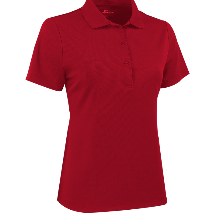 Women's Vansport Marco Polo Shirt - Sport Red,LG