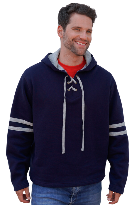 Brantford Hoodie - Midnight Navy/Grey Mix,SM