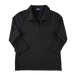 Women's Pima Blend 3/4-Sleeve Polo - Black,XSM