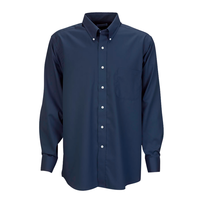Van Heusen Easy-Care Dress Twill Shirt - Navy,XLG