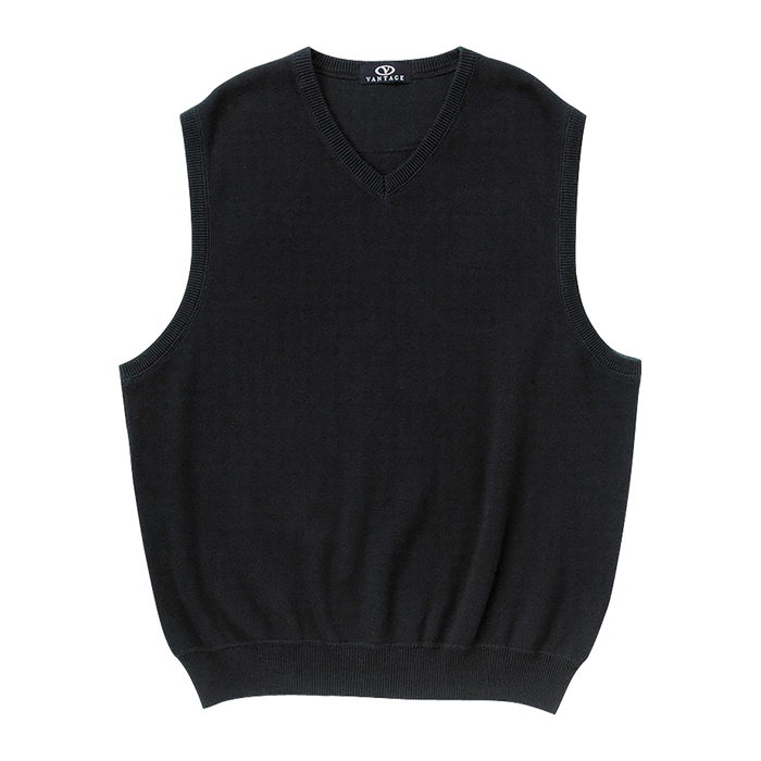 Milano Knit Sweater Vest - Black,LG