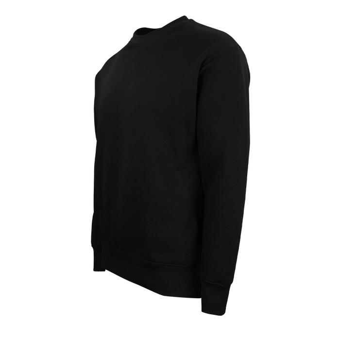 Ultra Soft Fleece Crewneck - Black,LG